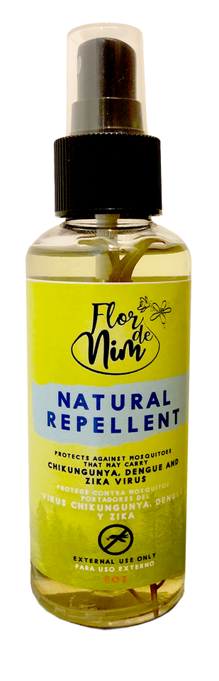 Flor de Nim Repelente 100% Natural - 3 OZ / 8 OZ